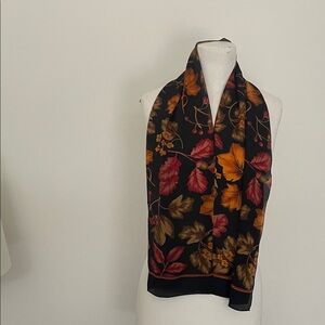 ECHO Autumn Leaf Print Scarf
